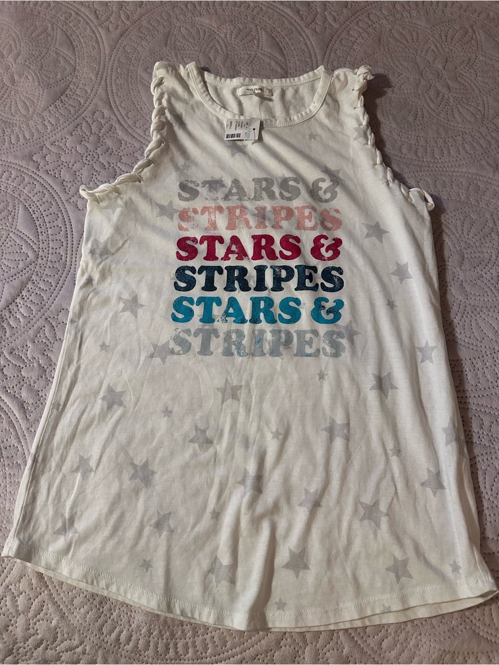 Maurices BNWT sz sm stars and strips 4th of July tank top